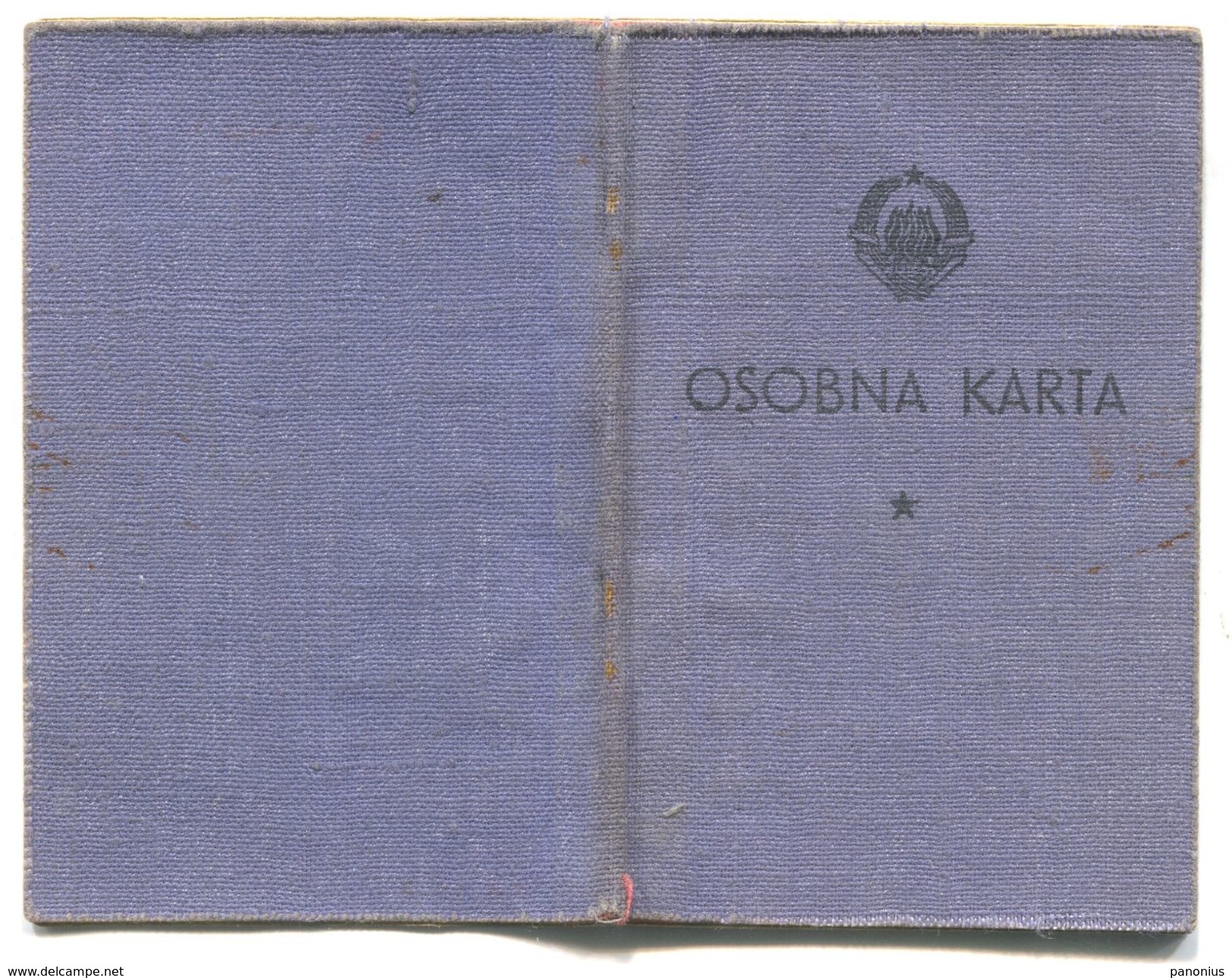 Identity Card / Personalausweis - CROATIA ( In Yugoslavia ), 1950. - Historische Documenten