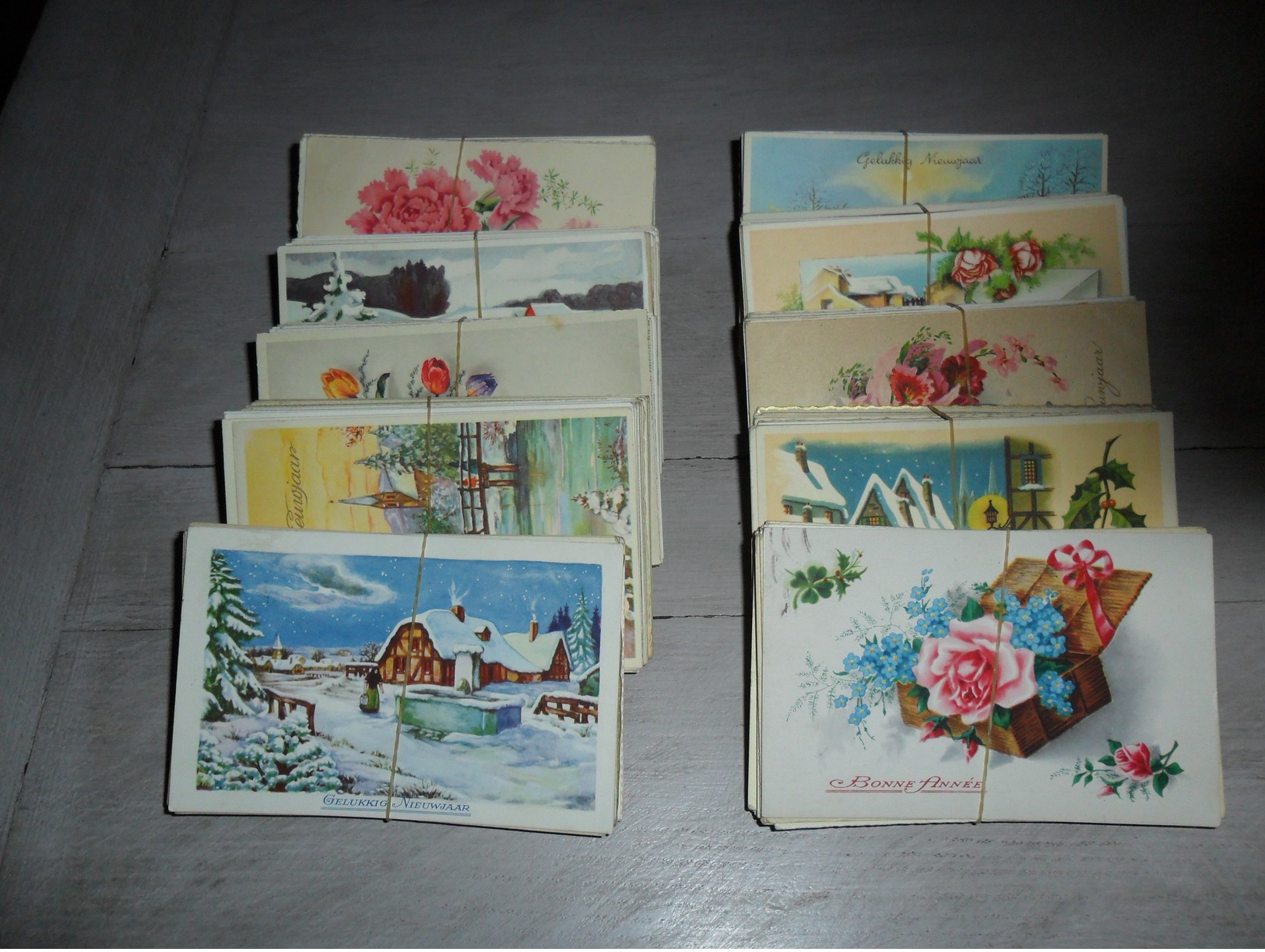 Grand Lot De 500 Cartes Postales Semi - Modernes Petit Format De Fantaisie Fleurs Paysages      500 Postkaarten Fantasie - 500 Postkaarten Min.