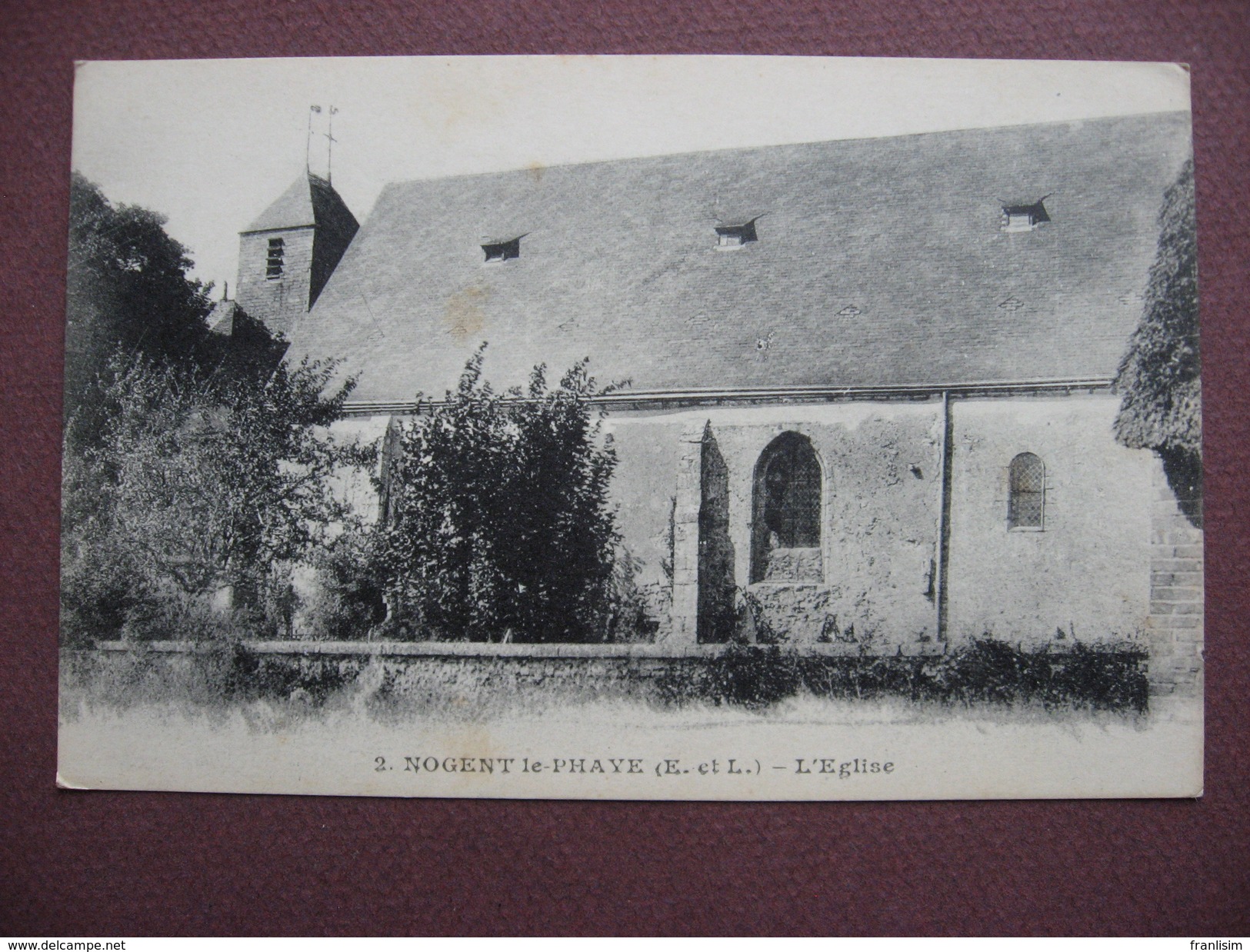 CPA 28 NOGENT LE PHAYE L'Eglise 1918 Canton CHARTRES 2 - Altri & Non Classificati