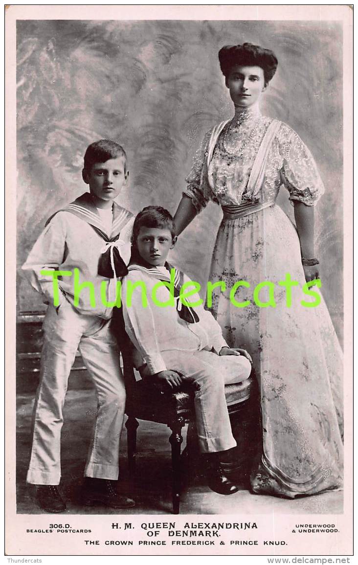 CPA QUEEN ALEXANDRINA OF DENMARK DANMARK - Familles Royales