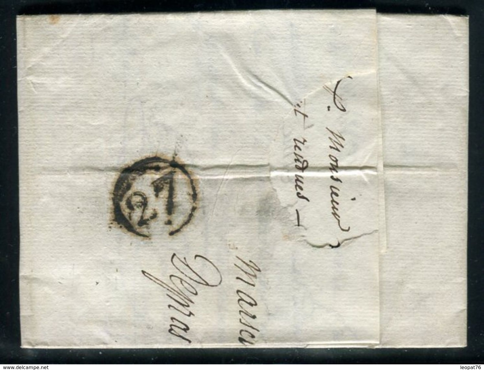 France - Lettre Avec Texte De Marseille Pour Lyon En 1810 - Ref D339 - 1801-1848: Précurseurs XIX