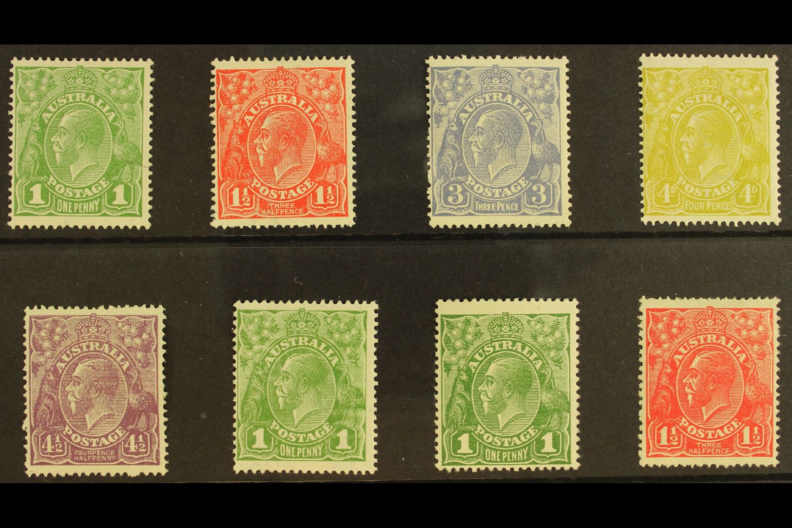 1924 KGV (various Watermarks) Set Less 2d, SG 76/77 & 79/84, Fine Mint. Fresh! (8 Stamps) For More Images, Please Visit  - Sonstige & Ohne Zuordnung