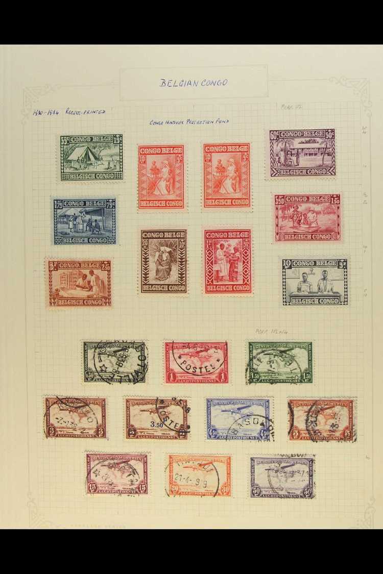 CONGO 1886-1960 INTERESTING ALL DIFFERENT COLLECTION Presented Neatly On Written Up Album Pages. Mint & Used Ranges Incl - Sonstige & Ohne Zuordnung