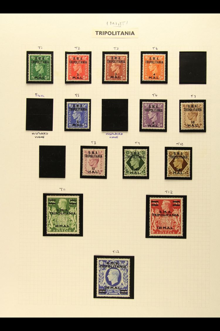 TRIPOLITANIA 1948 - 1951 Complete Mint Collection Including Postage Dues, SG T1/34, TD1/10, Very Fine And Mint. (44 Stam - Italienisch Ost-Afrika