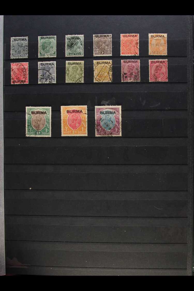 1937-70 COLLECTION IN A STOCKBOOK - HIGHLY USEFUL ! With Clean Mint And Used Ranges Incl. 1937 To 5r Used, 1938 -40 To 5 - Burma (...-1947)