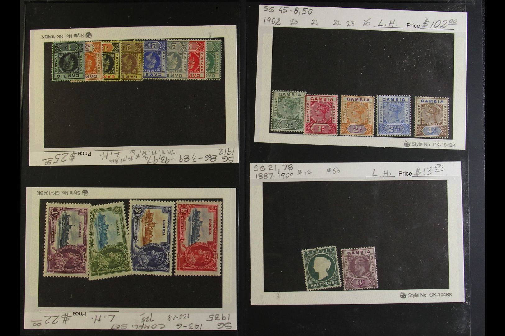 1880-1969 MOSTLY MINT COLLECTION On Album Pages And Stockcards. Note QV Including 1898-1902 Values To 4d; KGV To 1s (2 D - Gambia (...-1964)