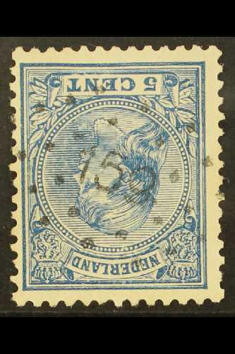 1891-94 5c Blue Queen (SG 148a, NVPH 35), Fine Used With Superb "159" (KAMP BIJ RIJEN) Numeral Cancel, Very Fresh, Very  - Altri & Non Classificati