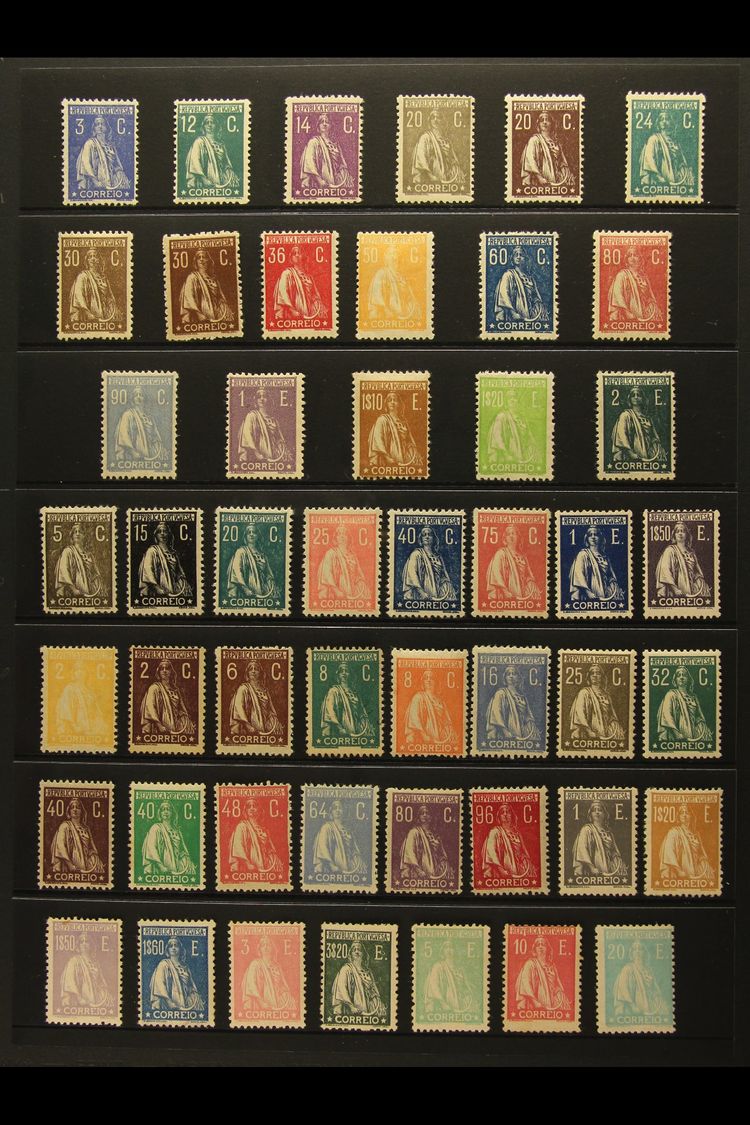 1917-26 VALUABLE CERES COLLECTION Presented On Stock Pages. We See A Strong Range Of The Period Including 1917-24 Perf 1 - Sonstige & Ohne Zuordnung