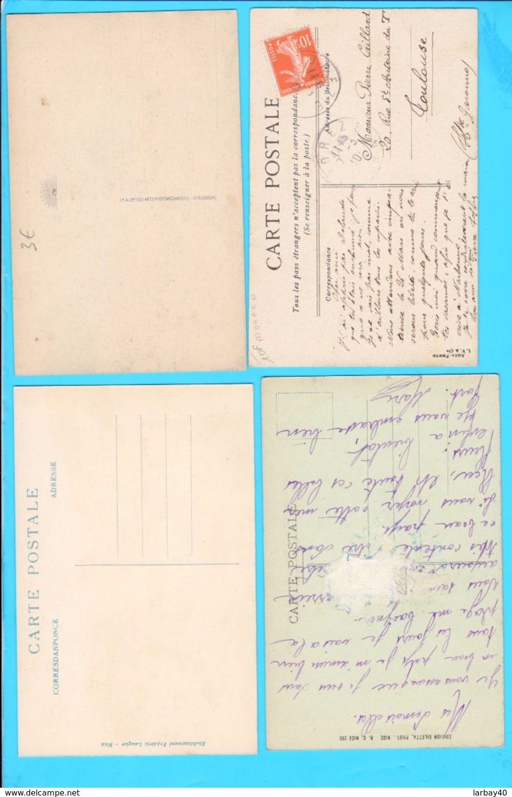 Lot De 12 Cpa  Carte Postale Ancienne - Monaco - Colecciones & Lotes