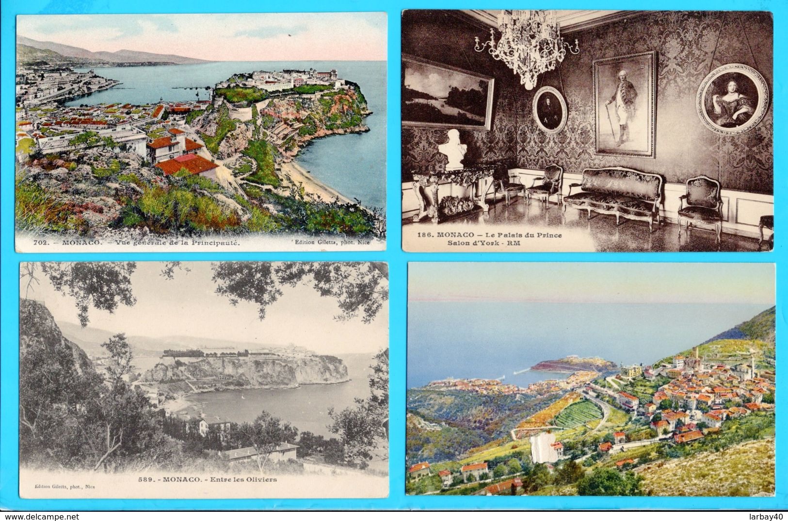 Lot De 12 Cpa  Carte Postale Ancienne - Monaco - Collections & Lots