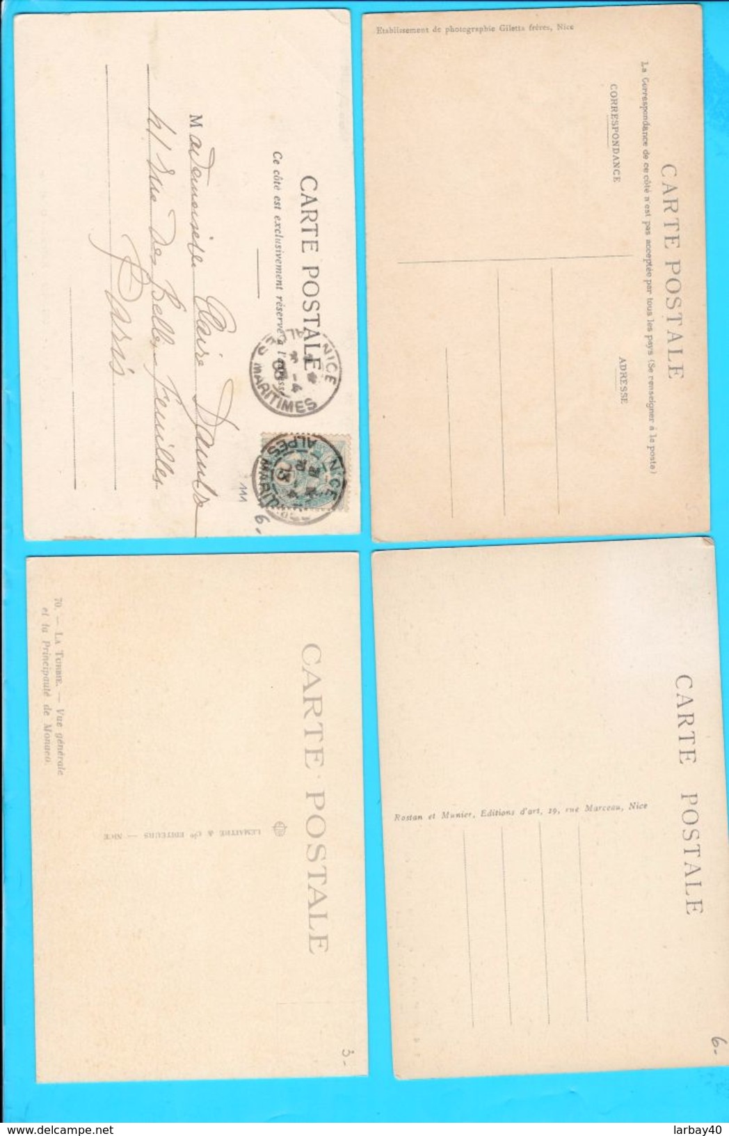 Lot De 12 Cpa  Carte Postale Ancienne - Monaco - Collections & Lots