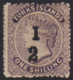 1881 "½" On 1s Lilac (type 4) WITHOUT BAR, SG 12a, Very Fine Mint. A Lovely Example Of This Variety. For More Images, Pl - Turks E Caicos