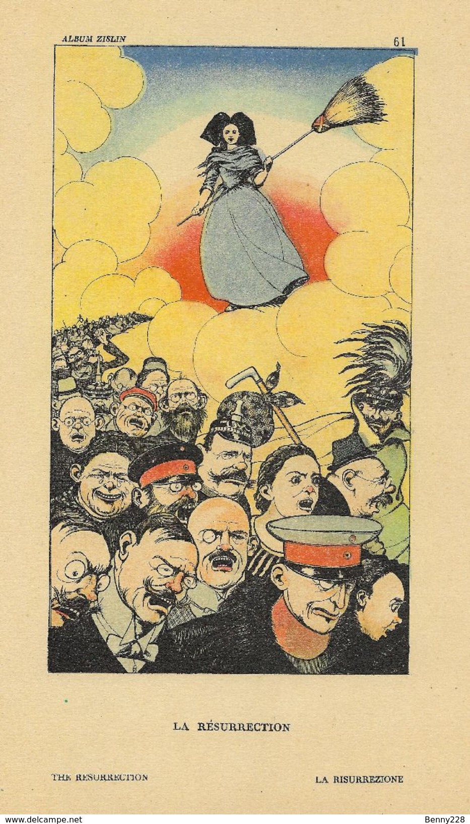 RARISSIME - ALBUM ZISLIN - FASCICULE 4 - DESSINS DE GUERRE - 1916