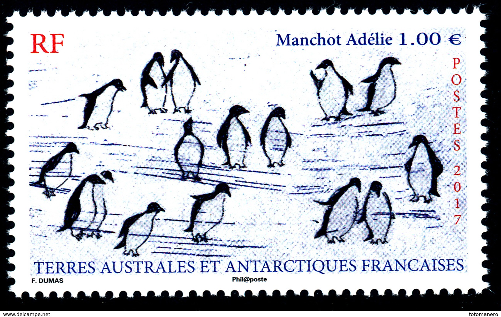 TAAF 2017 - "Manchot Adélie" Penguins** - Faune Antarctique