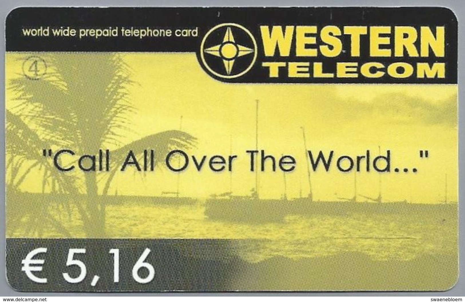 INTERNATIONAL PHONECARD - Call All Over The World... WESTERN TELECOM. World Wide Prepaid Telephone Card € 5,16. 2 Scans. - Other - Europe