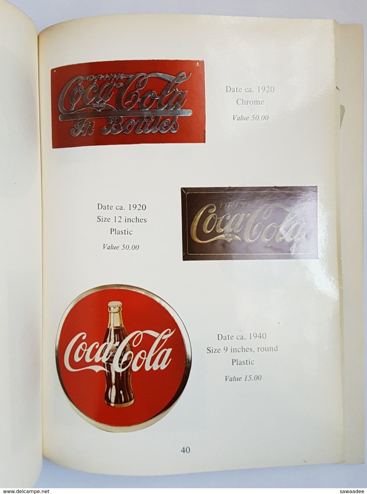 CATALOGUE DE VENTE - U.S.A. - COCA COLA - COLLECTIBLES VOL.II - SHELLY AND HELEN GOLDSTEIN - 1973 - Livres