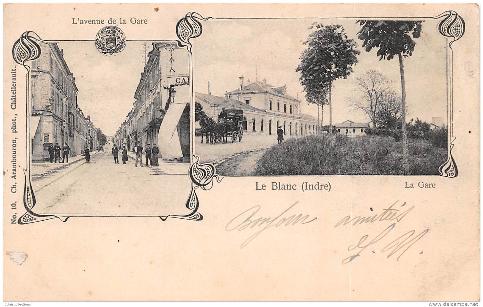 Le Blanc    36          Gare Et Avenue De La Gare     (voir Scan) - Le Blanc