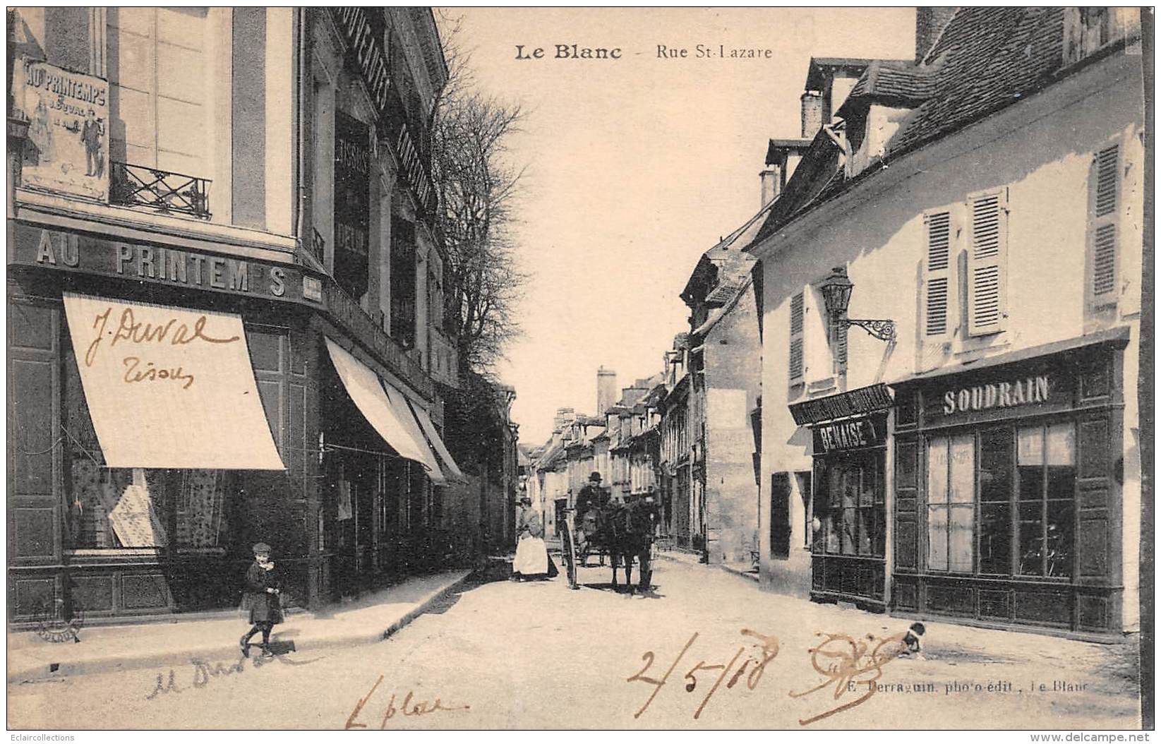 Le Blanc    36       Rue Saint Lazare    (voir Scan) - Le Blanc