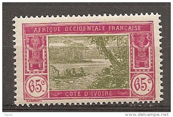 COTE IVOIRE - Yv. N°  71  *  65c  Lagune  Cote 1,8 Euro  BE 2 Scans - Neufs