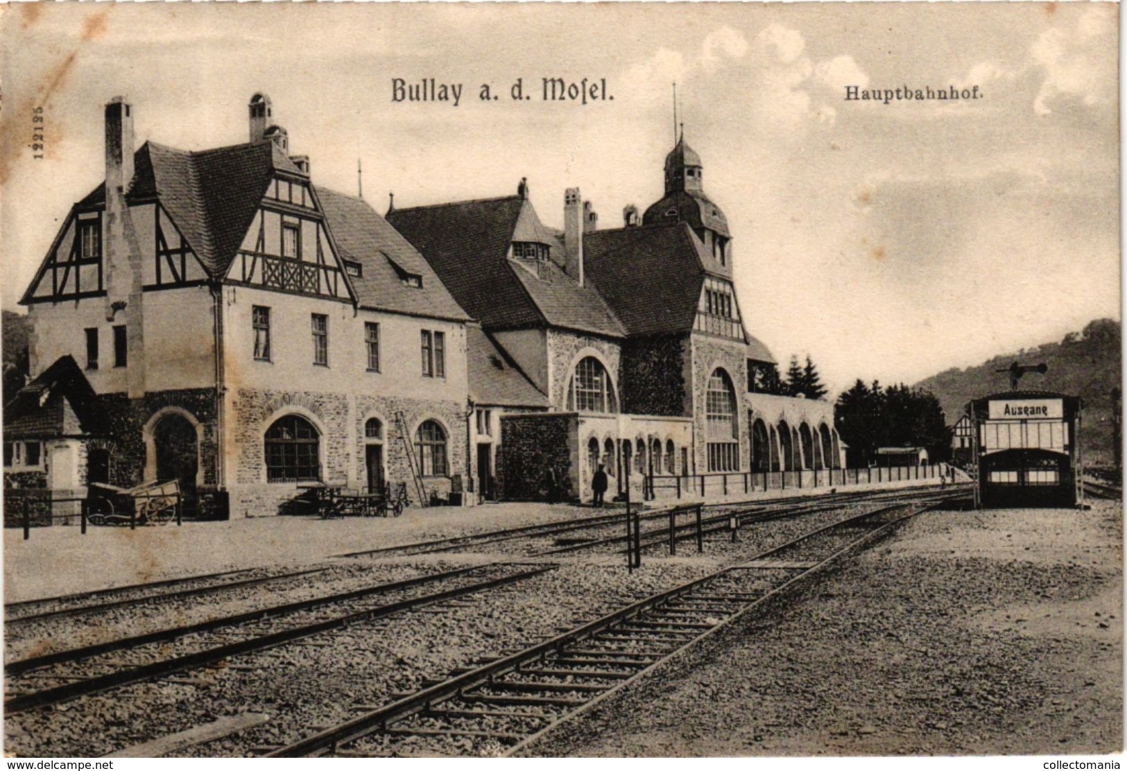 MOSEL  Bullay Gasthaus Johann Böth   Hauptbahnhof  Moseltalbahn Trier - Bullay - Alf-Bullay