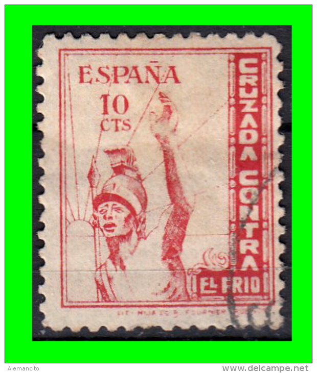 ESPAÑA CRUZADA CONTRA EL FRIO, ESPAÑA 1937 10 CTS - Fiscales