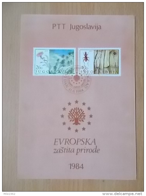 Kov 3029 - FIRST DAY, 1991, YUGOSLAVIA, BLOCK , ZASTITA PRIRODE, Protection De La Nature - Autres & Non Classés