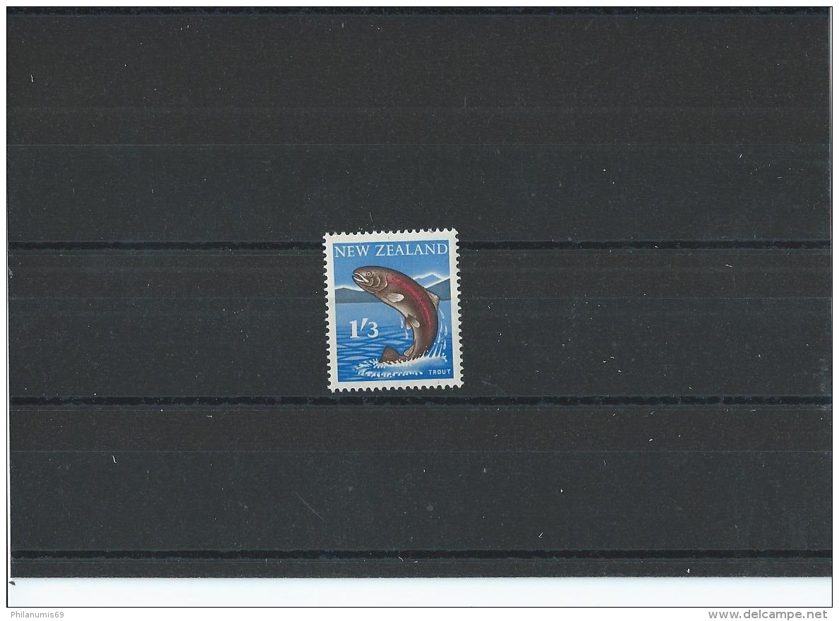 NOUVELLE ZELANDE 1960/1967 - YT N° 393 NEUF SANS CHARNIERE ** (MNH) GOMME D'ORIGINE LUXE - Neufs