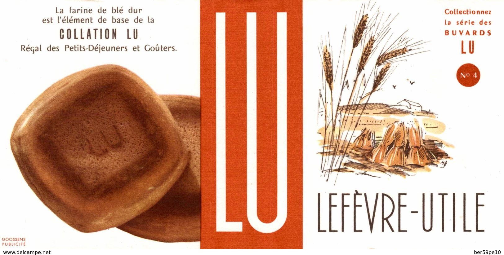 BUVARD LU LEFEVRE-UTILE N° 4 - Sucreries & Gâteaux