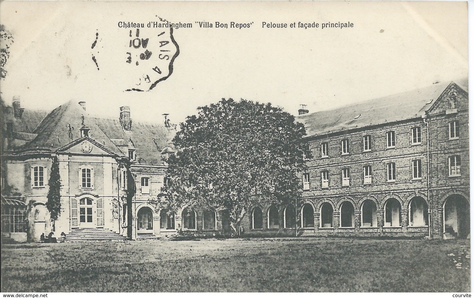 Hardinghen - Château D'Hardinghen  - Villa Bon Repos - Pelouse Et Façade Principale - Autres & Non Classés