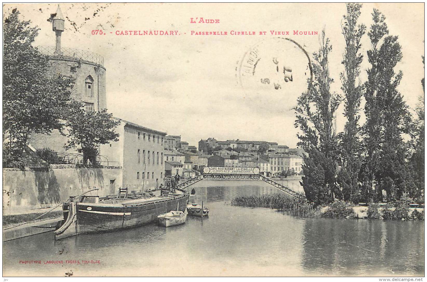 Castelnaudary . Passerelle Cibelle Et Vieux Moulin . - Castelnaudary