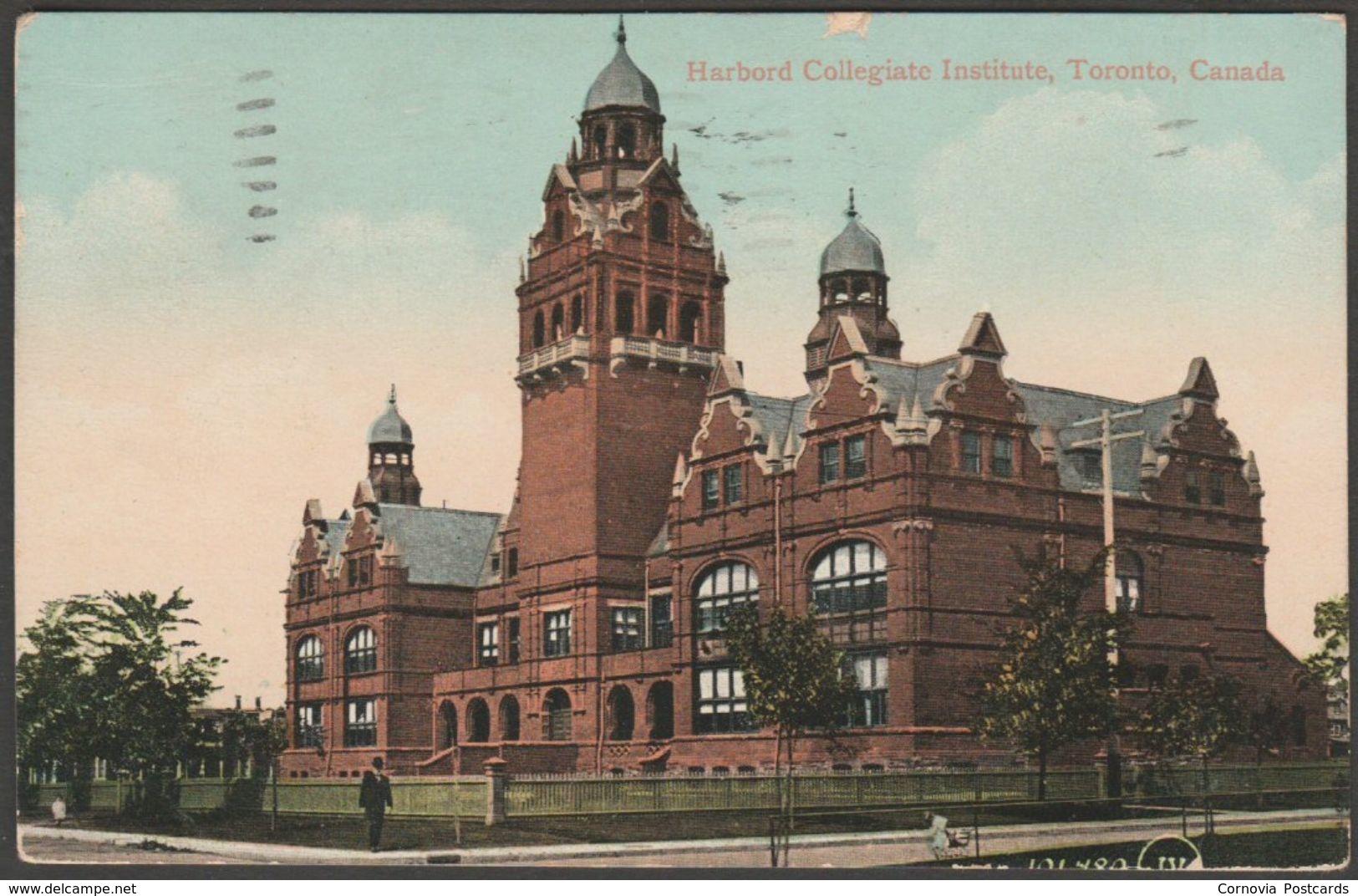 Harbord Collegiate Institute, Toronto, 1910 - Valentine's Postcard - Toronto