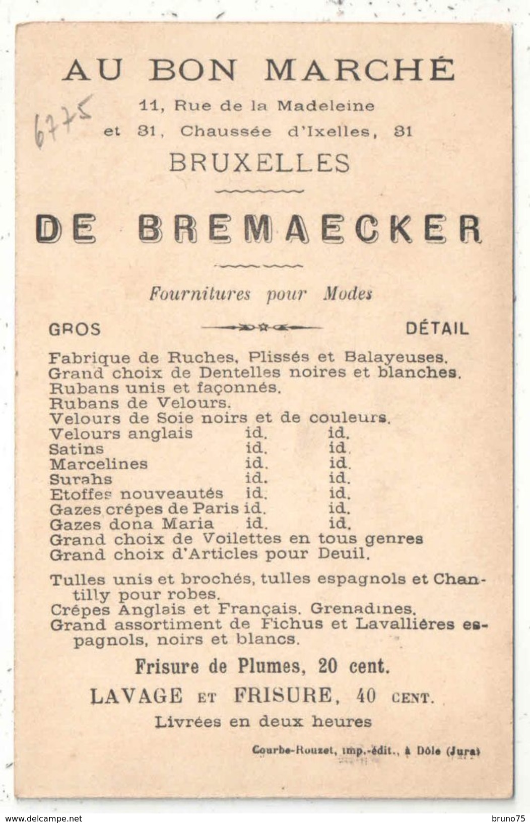 AU BON MARCHE - Bruxelles - Où L'on Voit Que Les Oies Sont Moins Bonnes Vivantes Que Rôties - Au Bon Marché