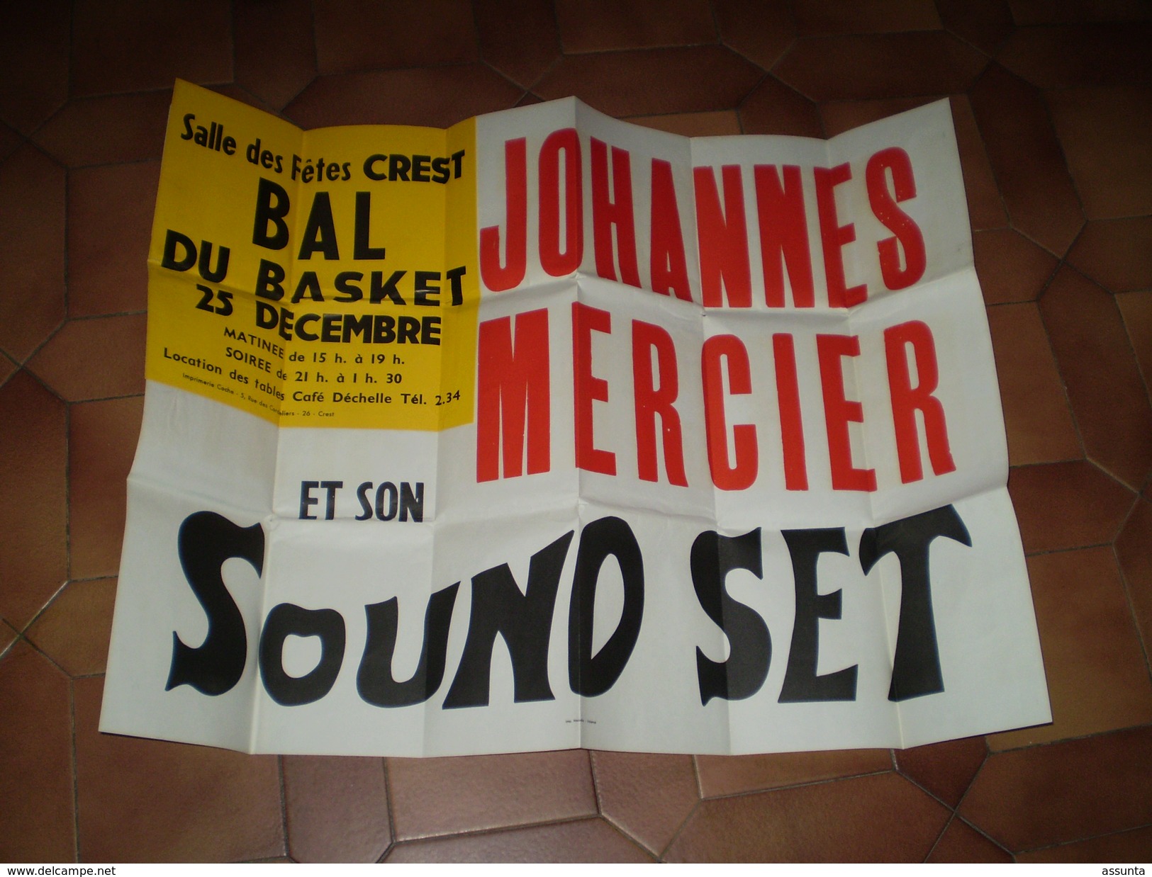 Affiche CREST, Drôme: Bal Du Basket Avec Johannes Mercier & Le Sound Set - Posters