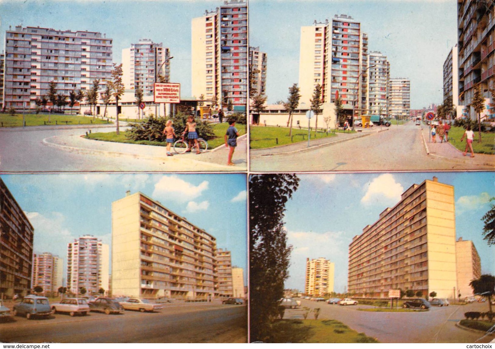 94 - Ivry-sur-Seine - Carte Multi-Vues - Les H.L.M. Rue Hoche - 4 Beaux Plans - Ivry Sur Seine