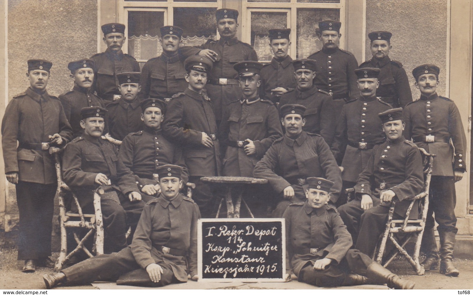 Carte Photo Foto Karte Militaria WW1 Konstanz 1915 - Lahr