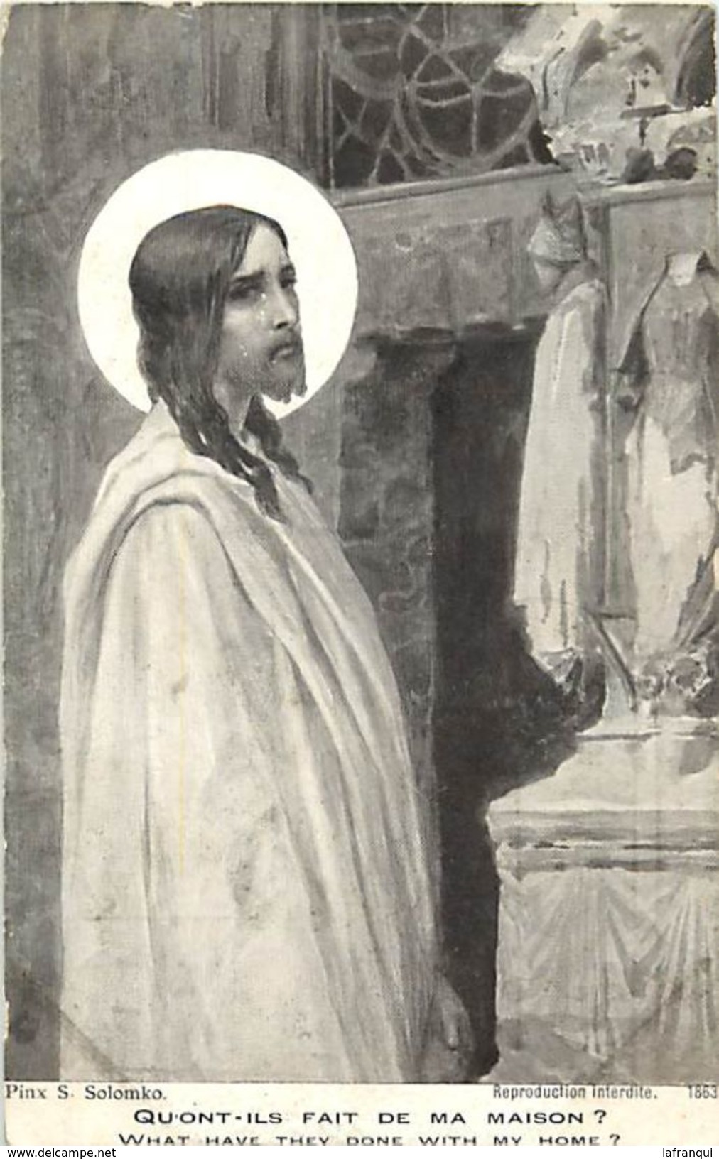 Guerre 1914-18 -ref L779- Illustrateurs - Illustrateur Pinx S Solomko S - Religion -christianisme -jesus Christ - - Solomko, S.