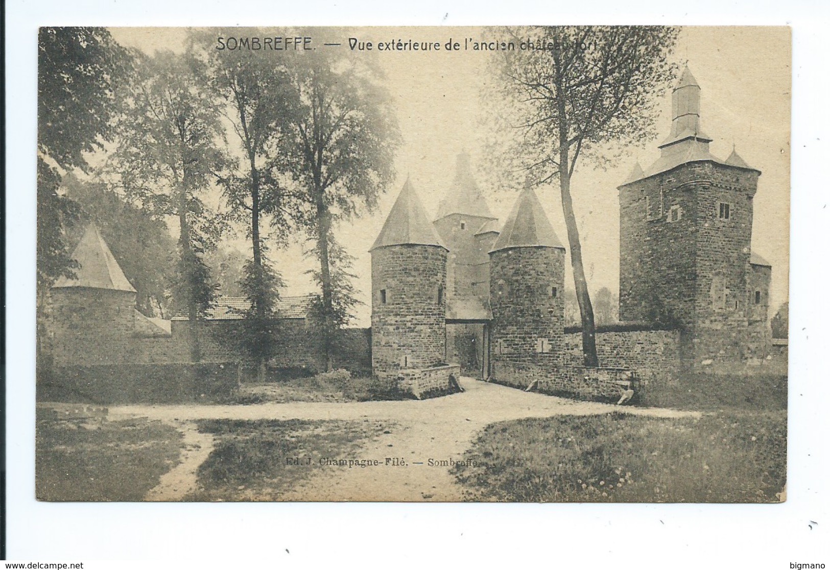 Sombreffe Vue Extérieure De L'ancien Château - Sombreffe