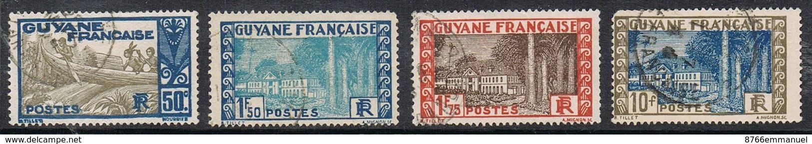 GUYANE N°120, 127, 127A Et 131 - Oblitérés