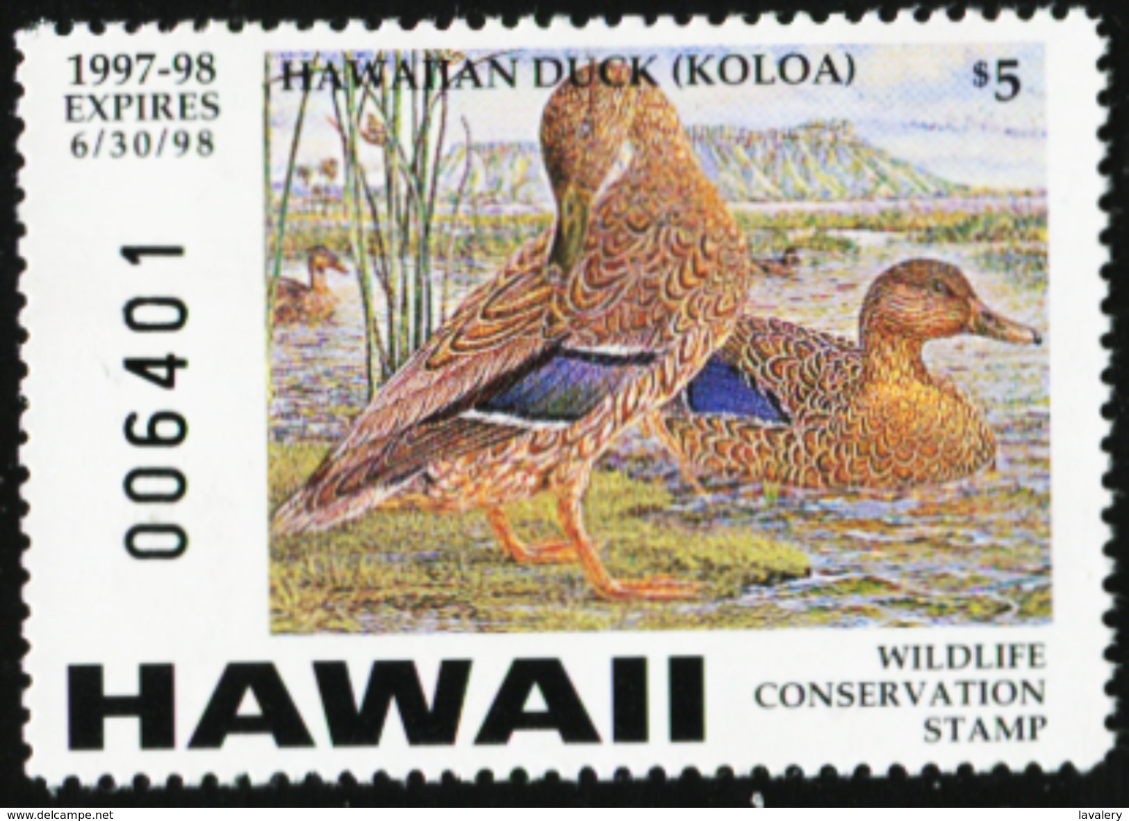 HAWAII 1997 USA State Ducks Birds Hunting Wildlife Fauna MNH - Unused Stamps