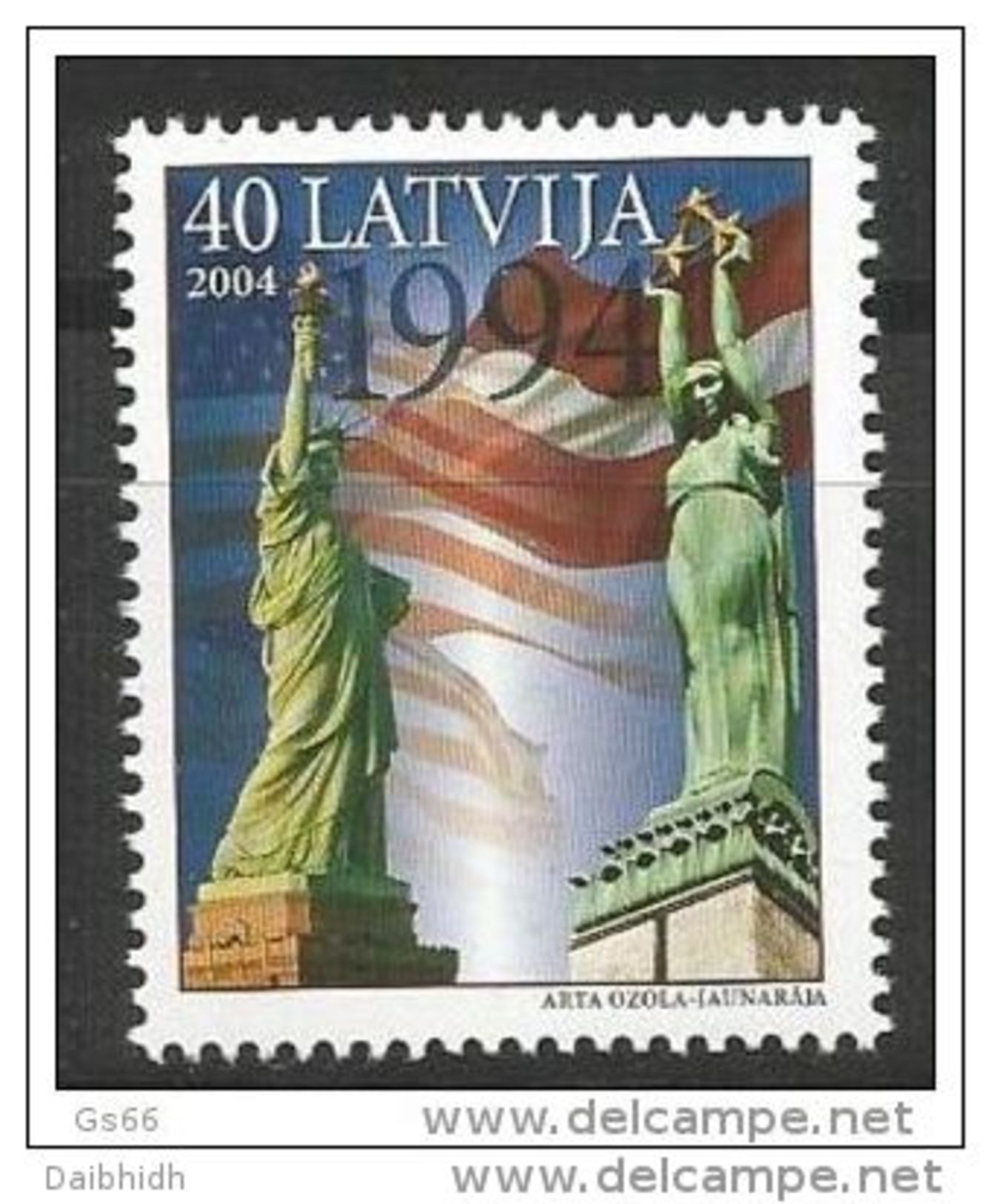 LATVIA 2004 Visit Of President Clinton MNH / **.  Michel 617 - Lettland