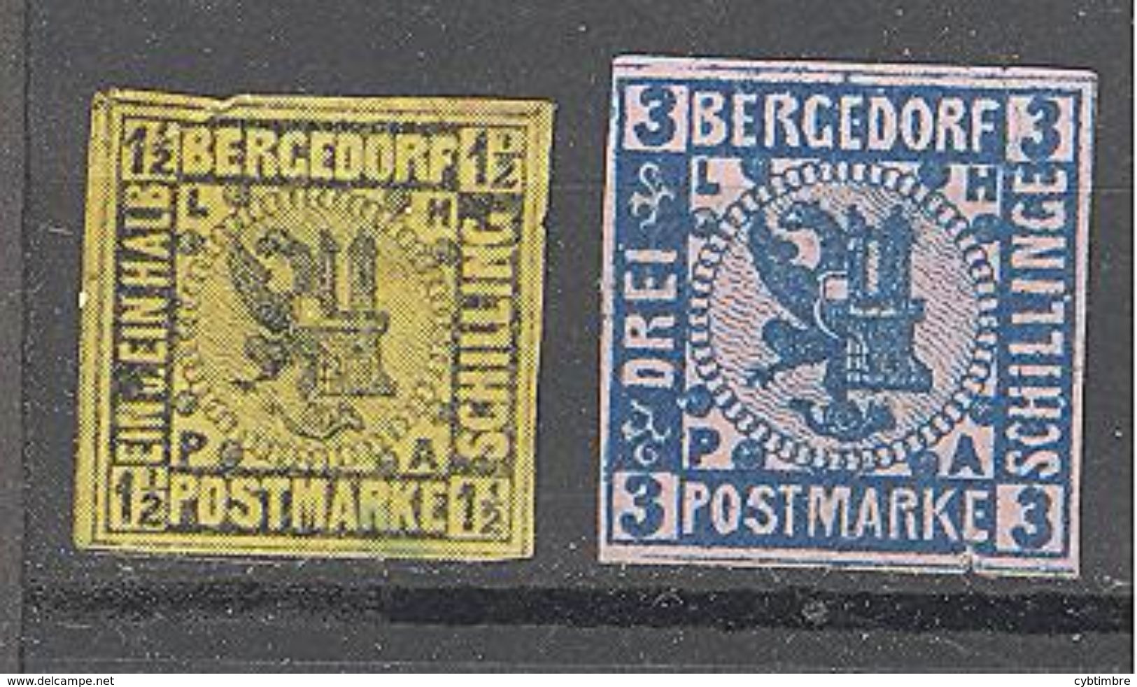 Bergedorf: Yvert 3-6°; 6 Valeurs; Cote 105.00€ - Bergedorf