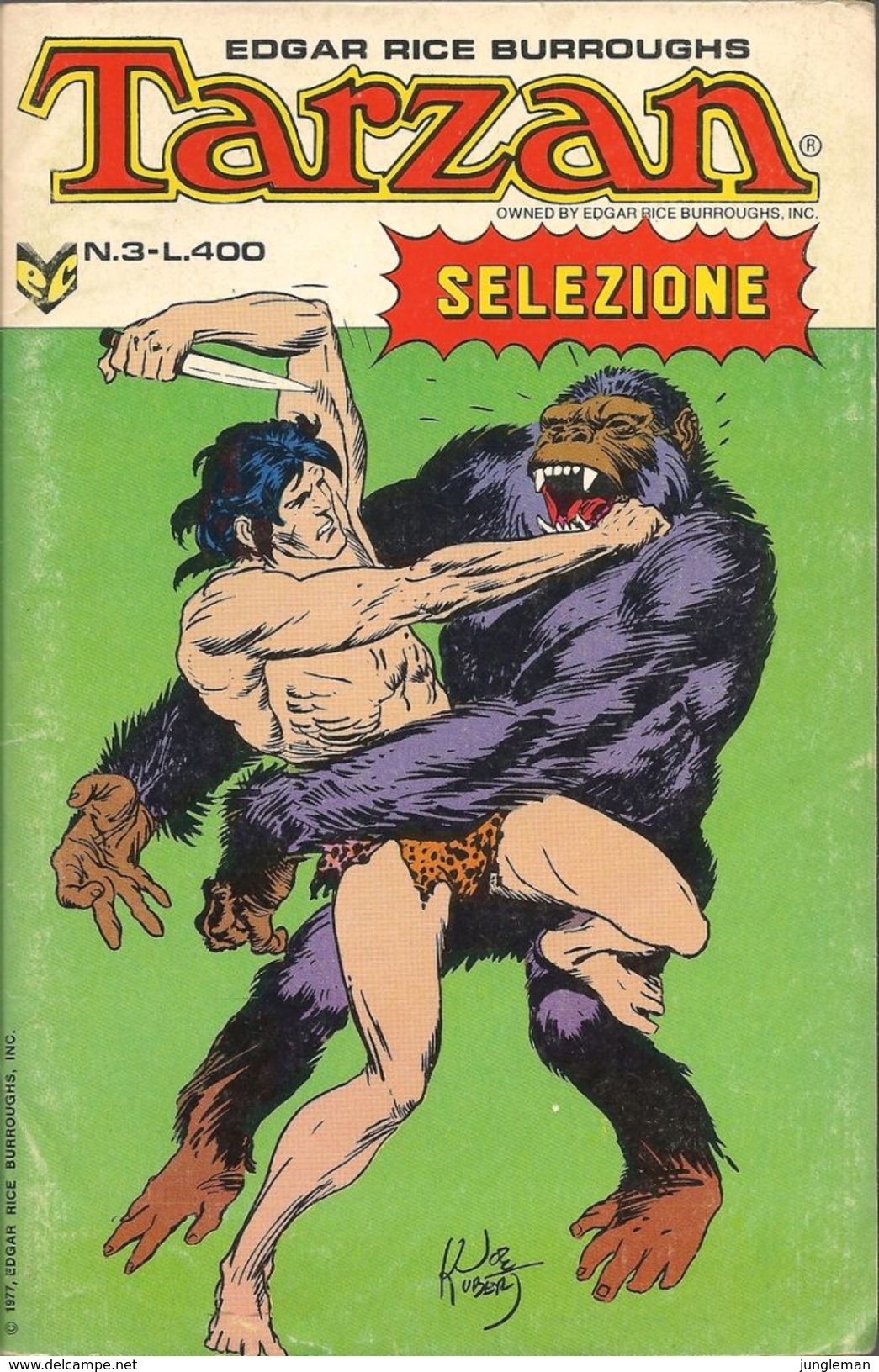 Tarzan Selezione N° 3 - Editrice Cenisio + Korak - En Italien - Décembre 1977 - Retro Brian Gottfried Tennis - BE - Autres & Non Classés