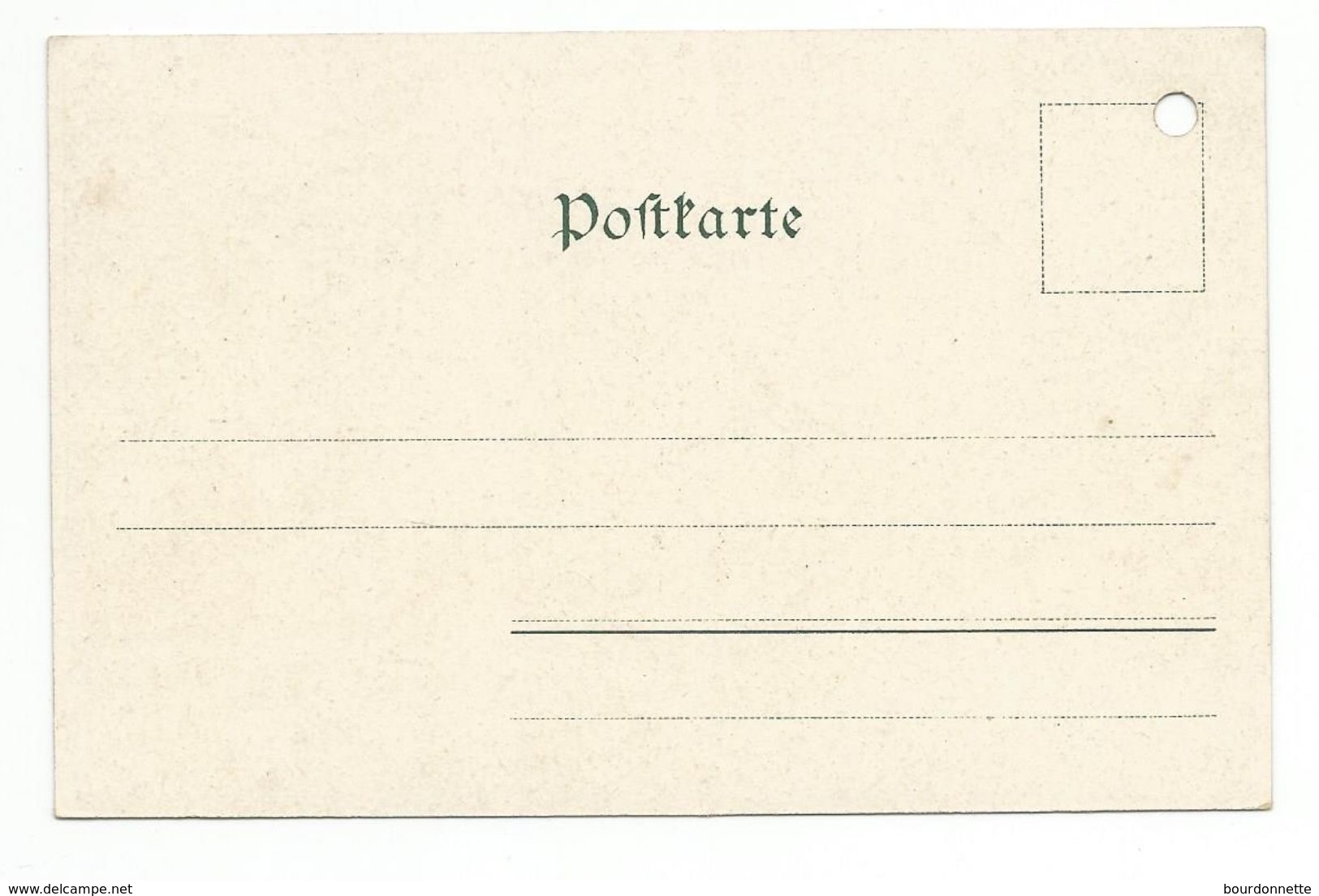 Berchtesgaden Vom Malerhugel  CPA Allemagne 1898 -Carte Perforée- - Berchtesgaden