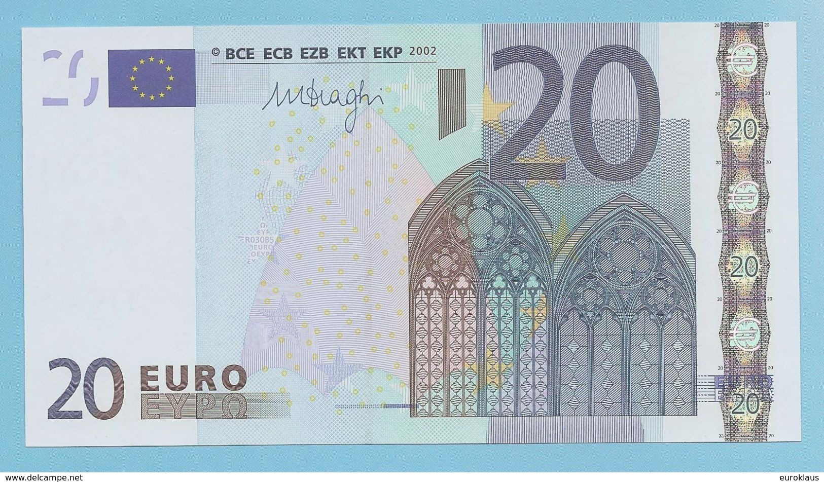 RARE 20 EURO NEDERLAND R030B5 SERIE P38 UNC - 20 Euro