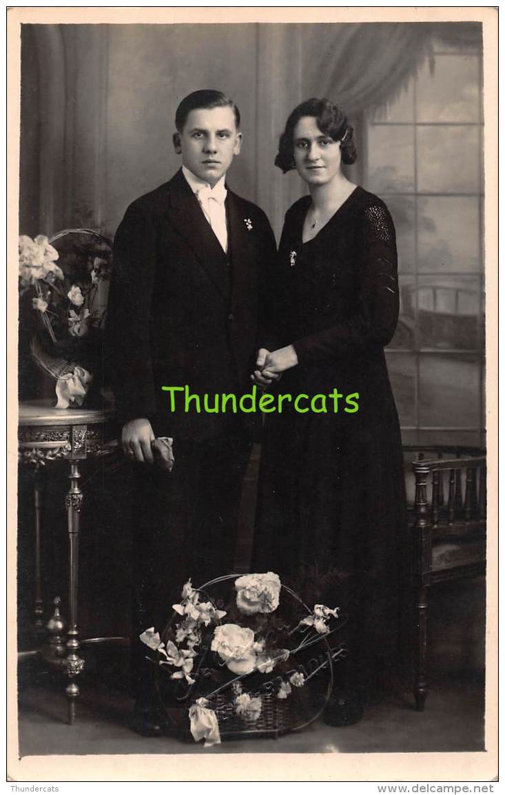 CARTE DE PHOTO FOTOKAART MENEN MENIN BARAQUES FEMME HOMME COUPLE MAN VROUW - Menen