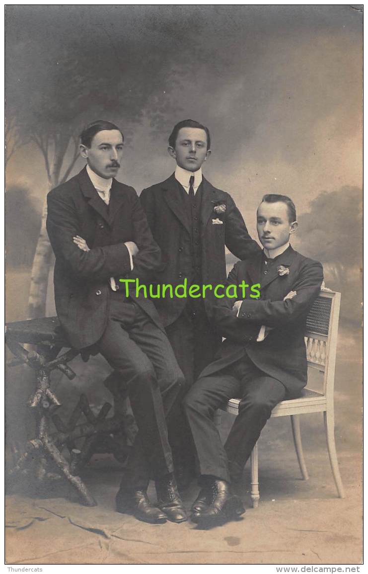 CARTE DE PHOTO FOTOKAART ORTMANS BLANKENBERGE BLANKENBERGHE JEUNE HOMMES - Blankenberge