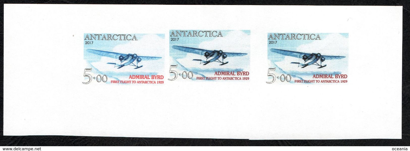 Antarctica Post Admiral Byrd Flight Color Trial - Other & Unclassified