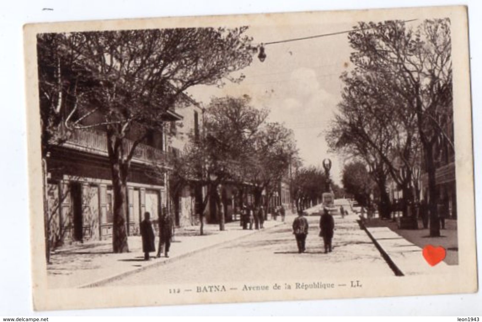 19202-LE-ALGERIE-BATNA-Avenue De La République----------animée - Batna