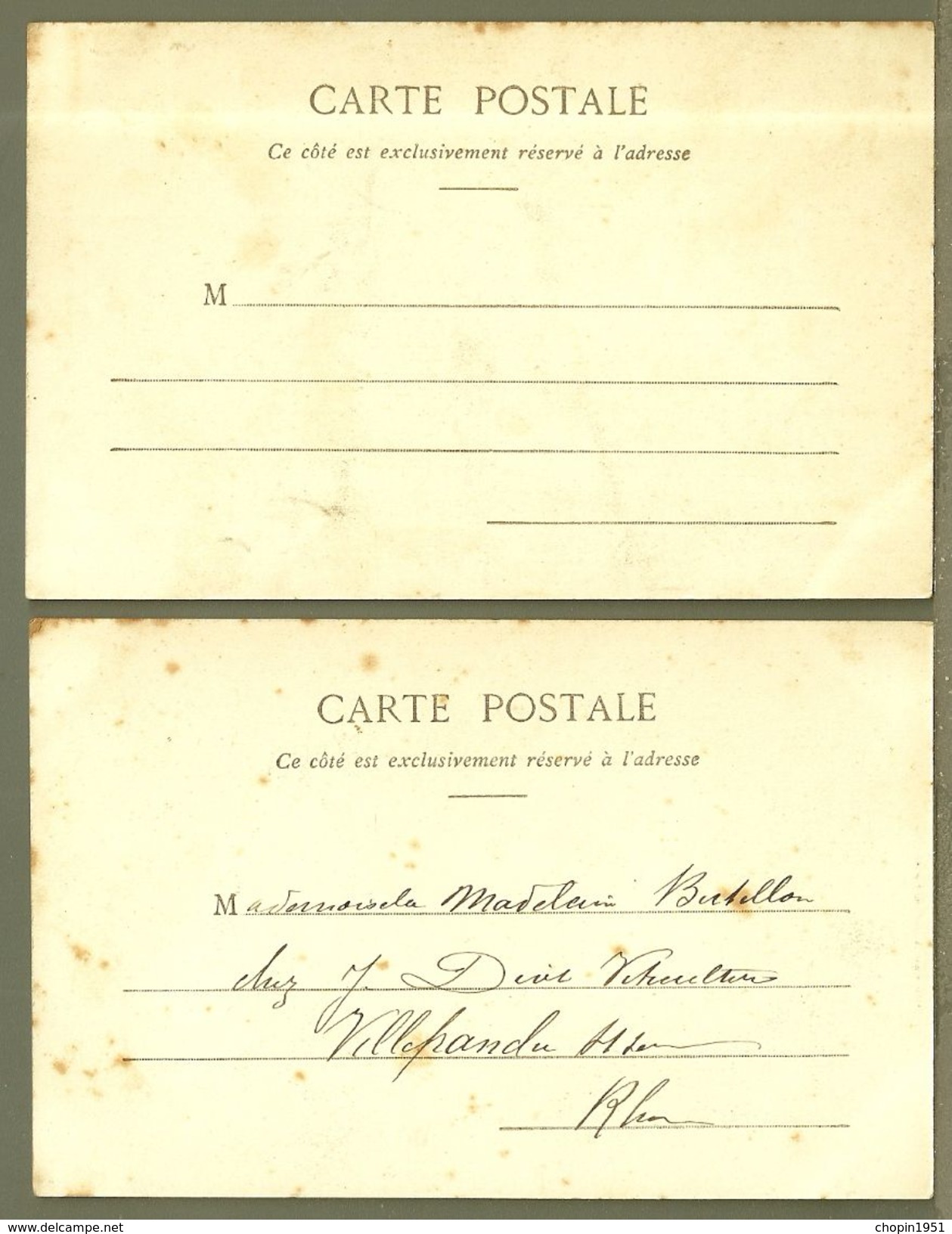 CPA - JEUNES FEMMES - 2 Cartes - Femmes