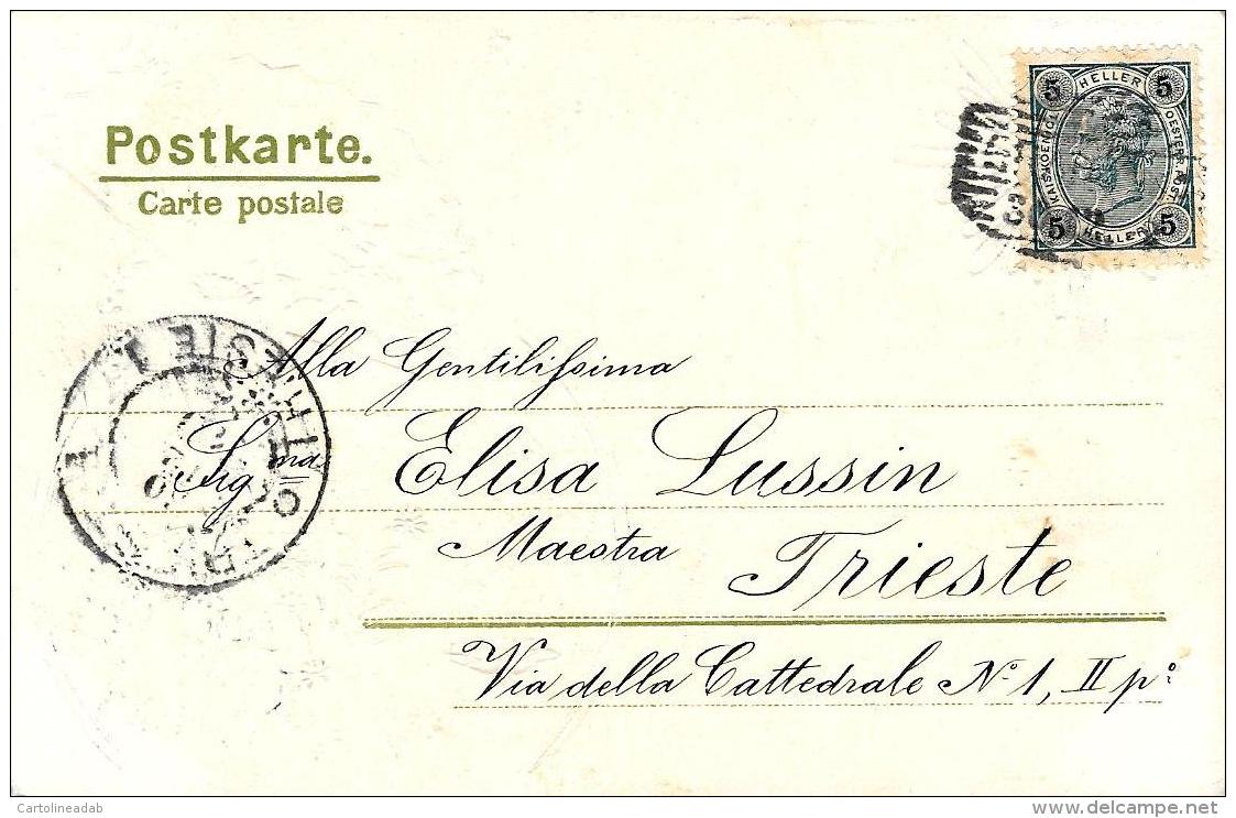 [DC11219] CPA - ILL. MAILICK - AUGURALE - BUON ANNO - INTARSI DORATI - PERFETTA - Viaggiata - Old Postcard - Mailick, Alfred